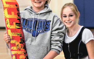 Surprised Brianna! 17 X Games medal winners autographed the skateboard deck!